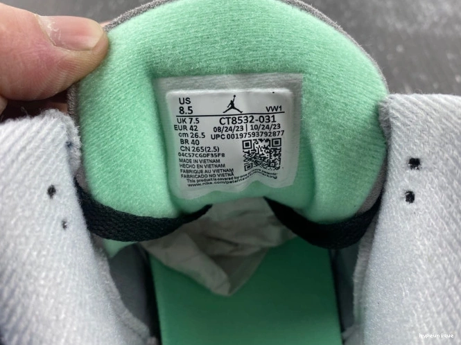 HYPE Jordan Green Glow 3 CT8532-031 Air 0717